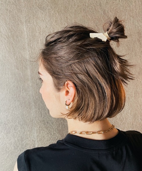 ciite'(シーテ)の「シェリーミックスマーブルかんざし(バレッタ/ヘアクリップ・レディース・ブラック/アイボリー・FREE)」の14枚目の写真