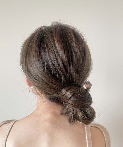 ciite'(シーテ)の「シェリーミックスマーブルかんざし(バレッタ/ヘアクリップ・レディース・ブラック/アイボリー・FREE)」の15枚目の写真