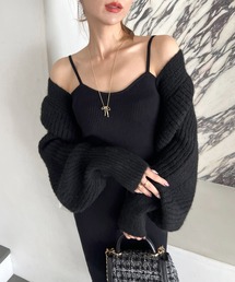 ROYAL PARTY | 畦編みニットボレロ(カーディガン/ボレロ)