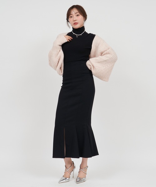 ROYAL PARTY（ロイヤルパーティー）の「畦編みニットボレロ（カーディガン/ボレロ・レディース・オフホワイト/ブラック/グレー/ピンク・FREE）」の18枚目の写真