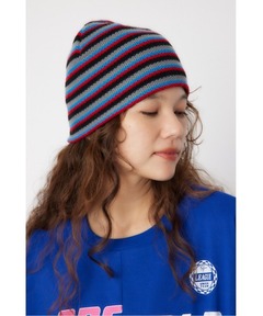 AFB / エーエフビー BORDER SINGLE BEANIE（ニットキャップ