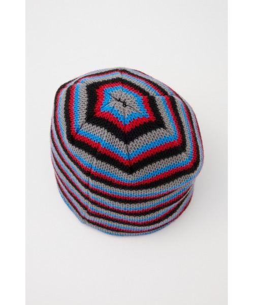 RODEO CROWNS WIDE BOWL（ロデオクラウンズワイドボウル）の「ボーダーニットビーニー（ニットキャップ/ビーニー・レディース・ブラウン/ネイビー/ブラック・FREE）」の16枚目の写真