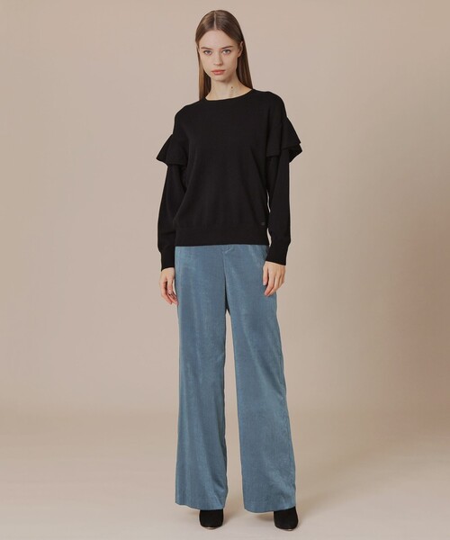 MACKINTOSH LONDON（マッキントッシュ ロンドン）の「【婦人画報掲載】ウールカシミヤニットプルオーバー（ニット/セーター・レディース・ホワイト系その他/グリーン系その他5/ブラック・38）」の13枚目の写真