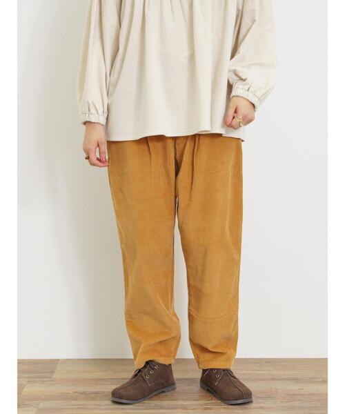 Samansa Mos2（サマンサ モスモス）の「【Lサイズ WEB限定】コーデュロイテーパードパンツ（その他パンツ・レディース・ベージュ/チャコールグレー/カーキ/オレンジ・L/M）」の15枚目の写真