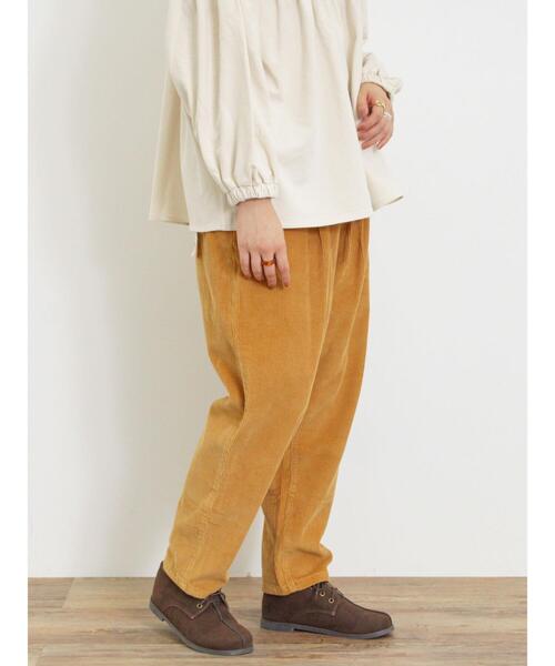 Samansa Mos2（サマンサ モスモス）の「【Lサイズ WEB限定】コーデュロイテーパードパンツ（その他パンツ・レディース・ベージュ/チャコールグレー/カーキ/オレンジ・L/M）」の16枚目の写真