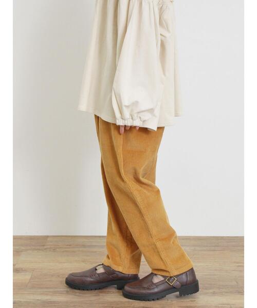 Samansa Mos2（サマンサ モスモス）の「【Lサイズ WEB限定】コーデュロイテーパードパンツ（その他パンツ・レディース・ベージュ/チャコールグレー/カーキ/オレンジ・L/M）」の20枚目の写真