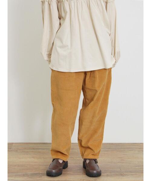 Samansa Mos2（サマンサ モスモス）の「【Lサイズ WEB限定】コーデュロイテーパードパンツ（その他パンツ・レディース・ベージュ/チャコールグレー/カーキ/オレンジ・L/M）」の21枚目の写真