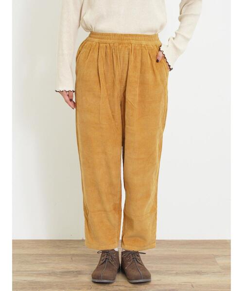 Samansa Mos2（サマンサ モスモス）の「【Lサイズ WEB限定】コーデュロイテーパードパンツ（その他パンツ・レディース・ベージュ/チャコールグレー/カーキ/オレンジ・L/M）」の5枚目の写真