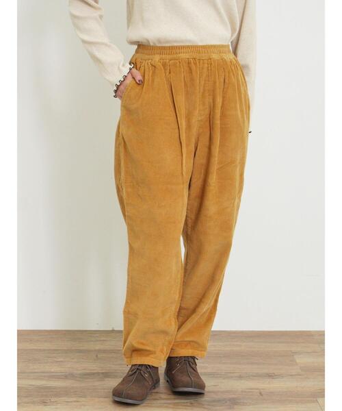 Samansa Mos2（サマンサ モスモス）の「【Lサイズ WEB限定】コーデュロイテーパードパンツ（その他パンツ・レディース・ベージュ/チャコールグレー/カーキ/オレンジ・L/M）」の6枚目の写真