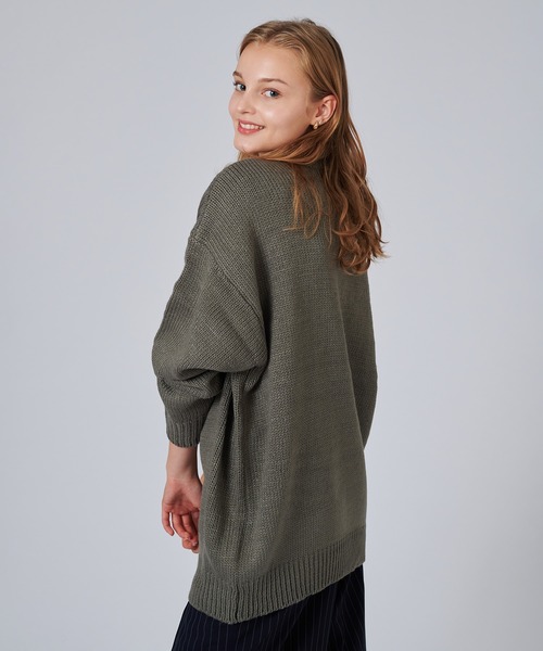 ONCILY（オンシェリー）の「COW PATTERN LOW-GAUGE KNIT / カウ