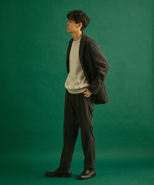 417 EDIFICE(フォーワンセブンエディフィス)の「コットンカシミヤ スムース クルー(ニット/セーター・メンズ・ブラック系その他/ブルー/ピンク系その他/ライトグレー/ブラウン/ライトグリーン・SMALL/MEDIUM/LARGE/X-LARGE)」の22枚目の写真