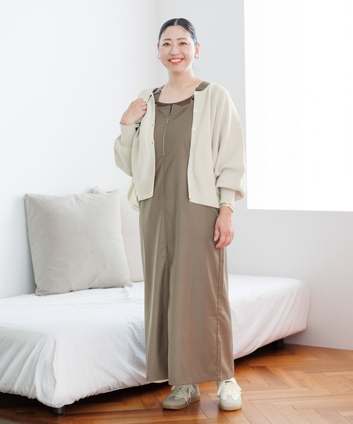 Elura（エルーラ）の「＜ELSTAFF企画＞フロントジップジャンスカ/149161（ジャンパースカート・レディース・ブラウン/ブラック・FREE/FREE(S)）」の10枚目の写真