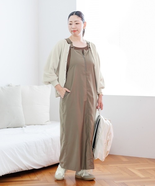 Elura（エルーラ）の「＜ELSTAFF企画＞フロントジップジャンスカ/149161（ジャンパースカート・レディース・ブラウン/ブラック・FREE/FREE(S)）」の13枚目の写真