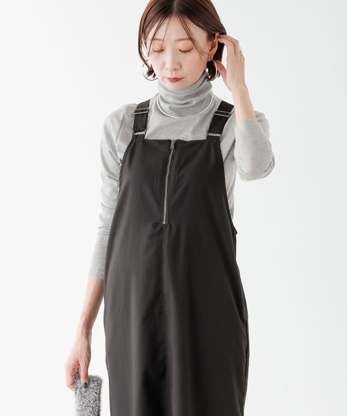 Elura（エルーラ）の「＜ELSTAFF企画＞フロントジップジャンスカ/149161（ジャンパースカート・レディース・ブラウン/ブラック・FREE/FREE(S)）」の22枚目の写真