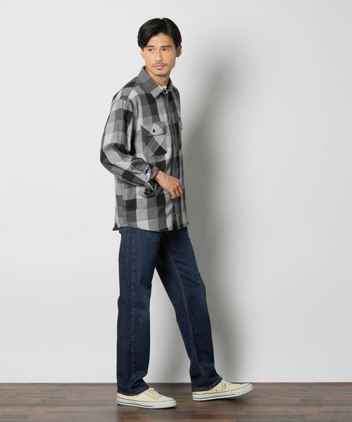 Levi's(リーバイス)の「Levi's(リーバイス)【メンズ】「WARM」「505」デニムパンツレギュラーストレート(デニムパンツ・メンズ・ダークインディゴブルー・32inch/29inch/30inch/31inch/33inch/34inch/36inch/28inch)」の3枚目の写真