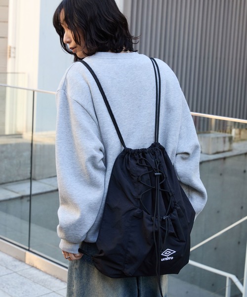 マークアンドロナ ブルゾン ジップ キルティング ナイロン ブラック ストレッチ umbro（アンブロ） デイバック リュック 別注 ロゴ刺繍 ナイロン
