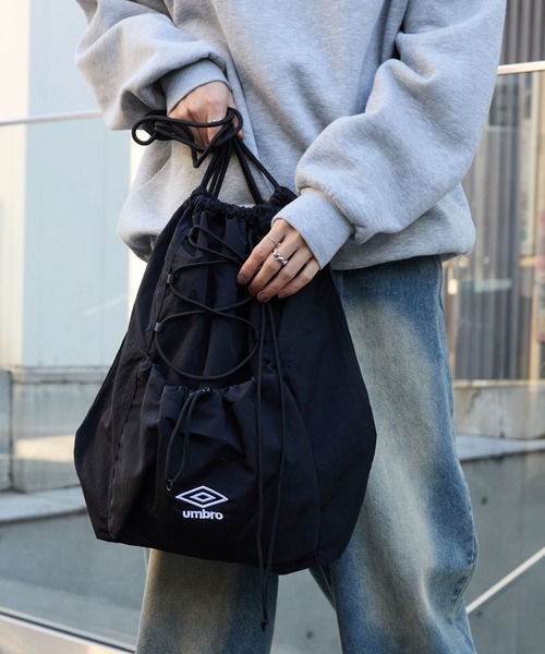 セール】UMBRO/アンブロ 別注 ロゴ刺繍 ナイロン ドローコード