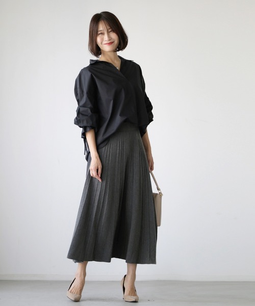 Ehre style(エーレスタイル)の「ニットなのに?楽ちん上品見えきちんとニットスカート(スカート・レディース・ブラック/グレー/ホワイト・FREE)」の22枚目の写真