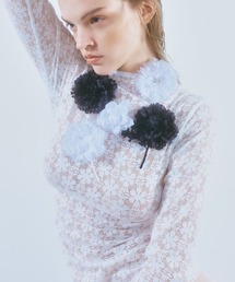 Gongdid Design】Wavy crop top プリーツウェーブ クロップドトップス