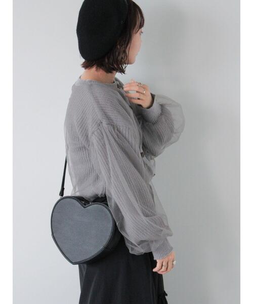 ehka sopo（エヘカソポ）の「チュールドッキングカーディガン（カーディガン/ボレロ・レディース・グレー/ブルー/キナリ/ピンク・F）」の17枚目の写真