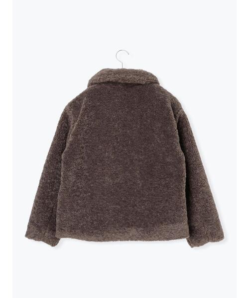 Te chichi TERRASSE（テチチテラス）の「ボリュームボアブルゾン（ブルゾン・レディース・モカ/オフホワイト/チャコールグレー・F）」の22枚目の写真