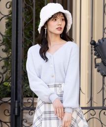 WILLSELECTION | ラメシャギーVネックカーディガン(カーディガン/ボレロ)