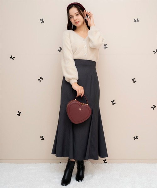 WILLSELECTION（ウィルセレクション）の「ラメシャギーVネックカーディガン（カーディガン/ボレロ・レディース・ベージュ/オフホワイト/サックスブルー/ラベンダー・FREE）」の20枚目の写真