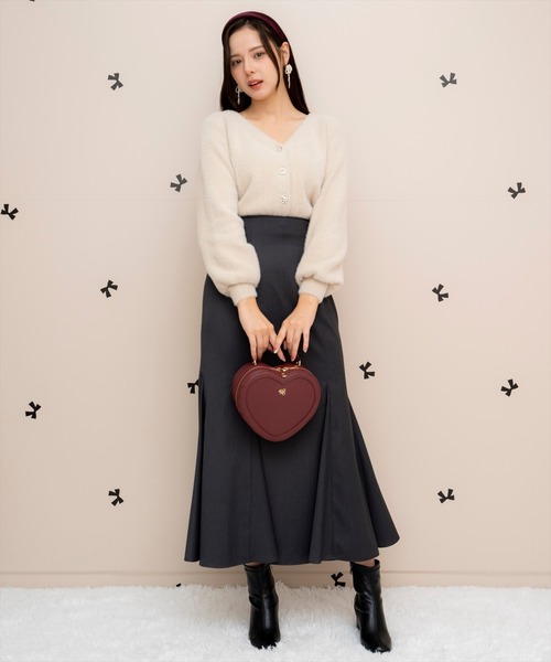 WILLSELECTION（ウィルセレクション）の「ラメシャギーVネックカーディガン（カーディガン/ボレロ・レディース・ベージュ/オフホワイト/サックスブルー/ラベンダー・FREE）」の19枚目の写真