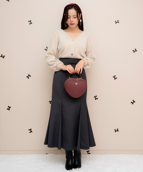 WILLSELECTION（ウィルセレクション）の「ラメシャギーVネックカーディガン（カーディガン/ボレロ・レディース・ベージュ/オフホワイト/サックスブルー/ラベンダー・FREE）」の18枚目の写真