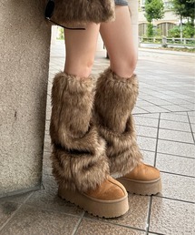 sedacle girl（セダクルガール）の「フェイクファーレッグウォーマー（レッグウォーマー）」