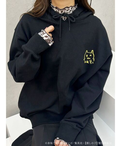 MERCURYDUO(マーキュリーデュオ)の「TVアニメ【推しの子】プリントチュールメロートップス(Tシャツ/カットソー・レディース・ピンク/ブラック・FREE)」の11枚目の写真