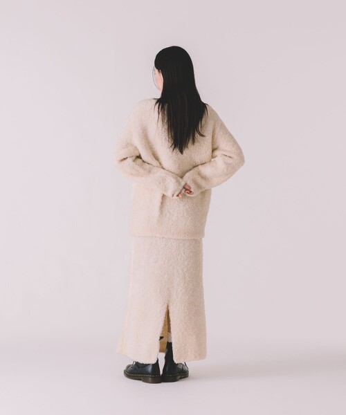 FREAK'S STORE(フリークスストア)の「モールヤーン ニットスカート(スカート・レディース・ベージュ/ブラウン/オフホワイト・フリ-)」の14枚目の写真
