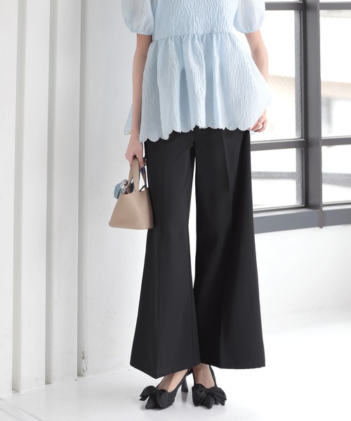 MERAKI(メラキ)の「セミワイドタックパンツ(その他パンツ・レディース・ベージュ/ブラック/ライトグレー/アイボリー・S/M)」の14枚目の写真