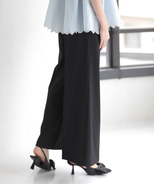 MERAKI(メラキ)の「セミワイドタックパンツ(その他パンツ・レディース・ベージュ/ブラック/ライトグレー/アイボリー・S/M)」の16枚目の写真