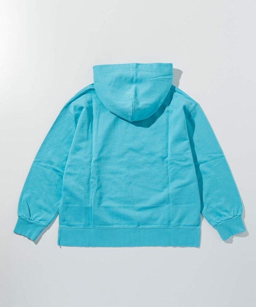 MM6 Maison Margiela(エムエムシックス メゾン マルジェラ)の「MM6 Maison Margiela(エムエムシックス メゾン マルジェラ)Kids & Junior ブランドロゴフーディーパーカープルオーバー(スウェット・キッズ・ライトブルー/ブラック・12Y/14Y/16Y)」の5枚目の写真