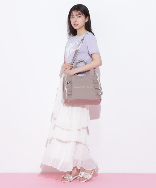 JILL by JILL STUART（ジルバイジルスチュアート）の「フリルトート大（トートバッグ・レディース・ブラック/ホワイト/モカ・FREE）」の20枚目の写真