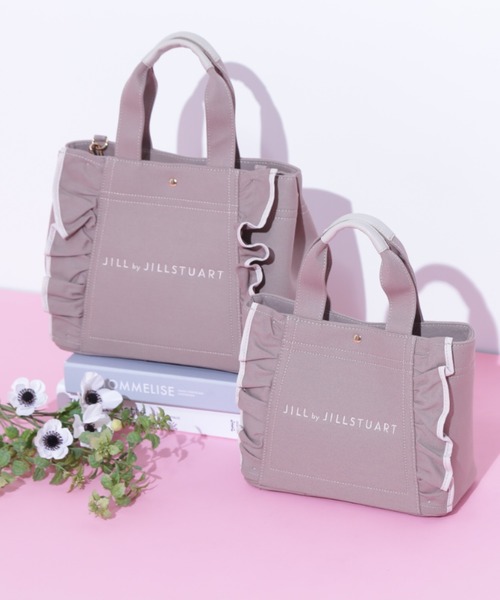 JILL by JILL STUART（ジルバイジルスチュアート）の「フリルトート大（トートバッグ・レディース・ブラック/ホワイト/モカ・FREE）」の18枚目の写真