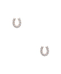 va vendome aoyama（ヴイエーヴァンドームアオヤマ）の「シルバー925 　馬蹄　キュービックジルコニア ピアス（ピアス（両耳用））」