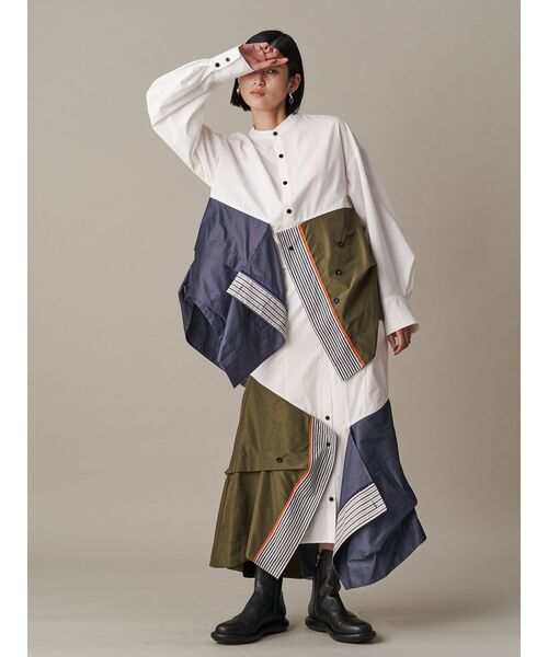 UN3D.（アンスリード）の「W WRAP SK / ダブルラップスカート（スカート・レディース・ホワイト/ブラック/その他1・38/36）」の22枚目の写真