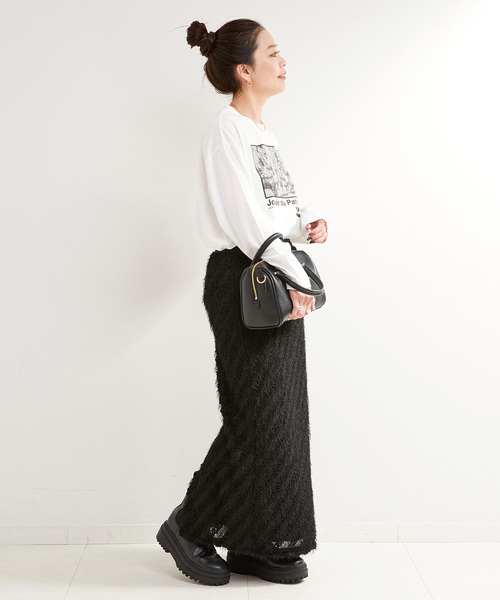 B.C STOCK（ベーセーストック）の「MCL/エムシーエル 別注 フォトプリントロンT（Tシャツ/カットソー・レディース・ホワイト×ホワイト/ホワイト系その他/ホワイト・FREE）」の13枚目の写真