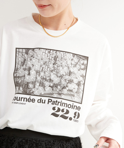 B.C STOCK（ベーセーストック）の「MCL/エムシーエル 別注 フォトプリントロンT（Tシャツ/カットソー・レディース・ホワイト×ホワイト/ホワイト系その他/ホワイト・FREE）」の18枚目の写真