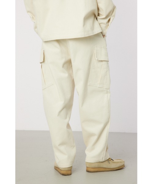 ドゥロワー　コーデュロイドロストパンツ　オフホワイト　24AW　定価8.8万 コーデュロイ カーゴパンツ（カーゴパンツ）｜RODEO CROWNS WIDE BOWL
