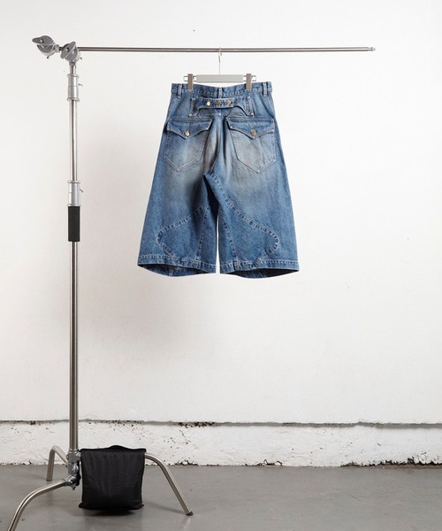 パンツ NVRFRGT 3D TWISTED JORTS 3D TWISTED JORTS（デニムパンツ）｜NVRFRGT（ネヴァーフォー