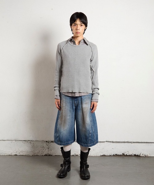 3D TWISTED JORTS（デニムパンツ）｜NVRFRGT（ネヴァーフォー