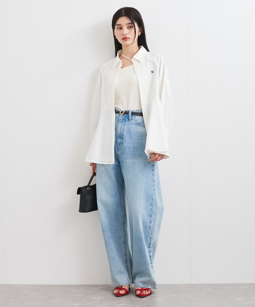 VIS（ビス）の「ペプラムシャツ（シャツ/ブラウス・レディース・ブルー系その他4/イエロー系その他/ホワイト系その他/ホワイト・FREE）」の22枚目の写真