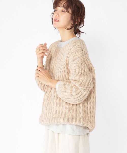 3ゲージ畦ゆるリラックスプルオーバー（ニット/セーター）｜studio CLIP（スタディオクリップ）