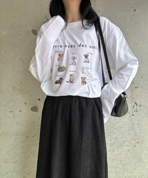 アニマルデザインロングTシャツ
