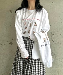 アニマルデザインロングTシャツ