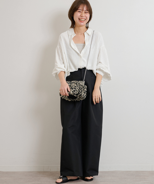 JOURNAL STANDARD relume（ジャーナルスタンダード　レリューム）の「《追加》ドットジャガードブラウス（シャツ/ブラウス・レディース・ベージュ/ホワイト・FREE）」の16枚目の写真