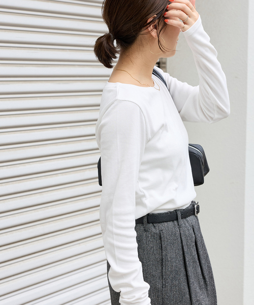 JOURNAL STANDARD(ジャーナルスタンダード)の「《追加》ベアテレココンパクトプルオーバー(Tシャツ/カットソー・レディース・ホワイト/ブラック・FREE)」の19枚目の写真